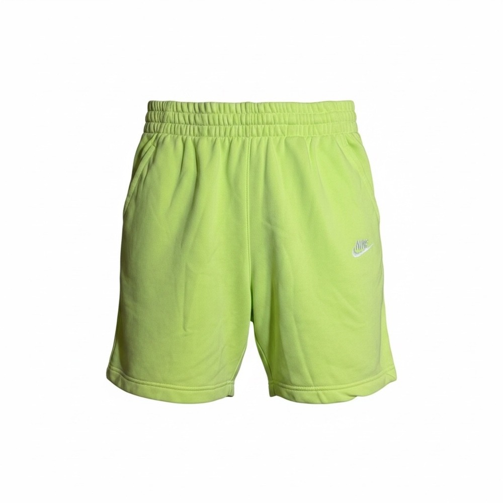 Nike Sportswear Club Fleece Mens Large Lime Green Excellent Athletic Shorts